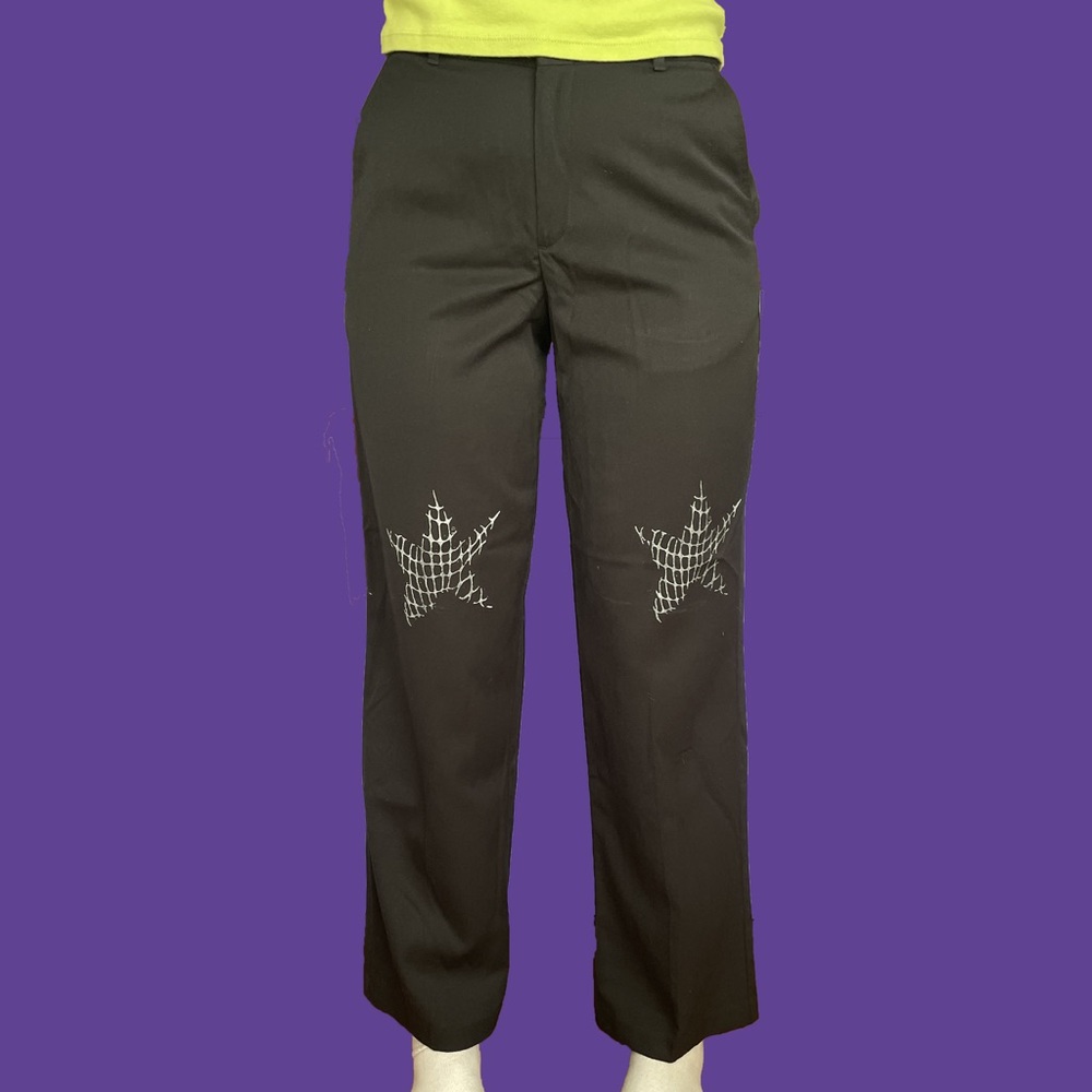 Black Pants With Silver Stars